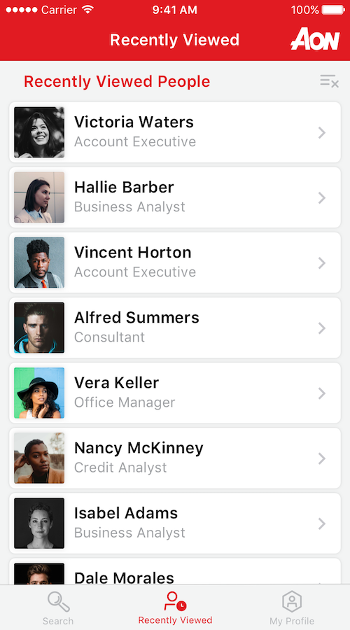 Aon PeopleFinder Mobile App screenshot 10